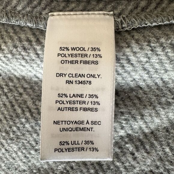 Vineyard Vines Open Front Fringe Vest Women’s Size Small Wool Blend Grey - Picture 4 of 7